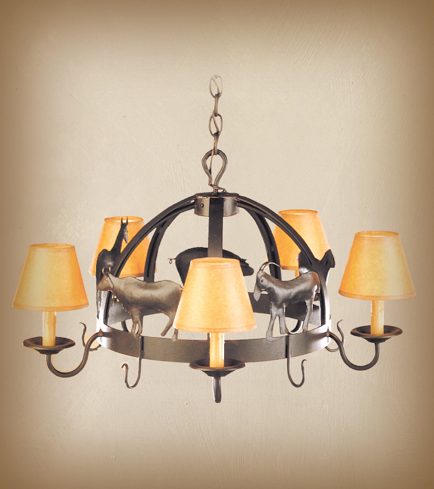 Wrought Iron Chandelier
