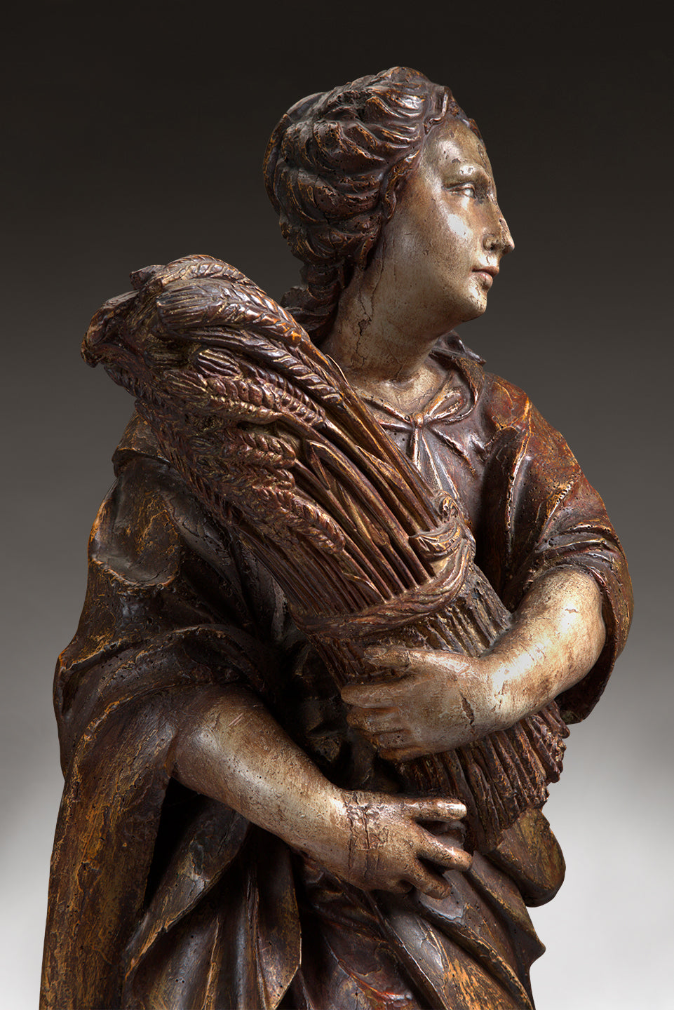 VINTAGE STATUE ON STAND