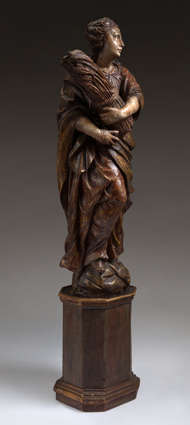 VINTAGE STATUE ON STAND