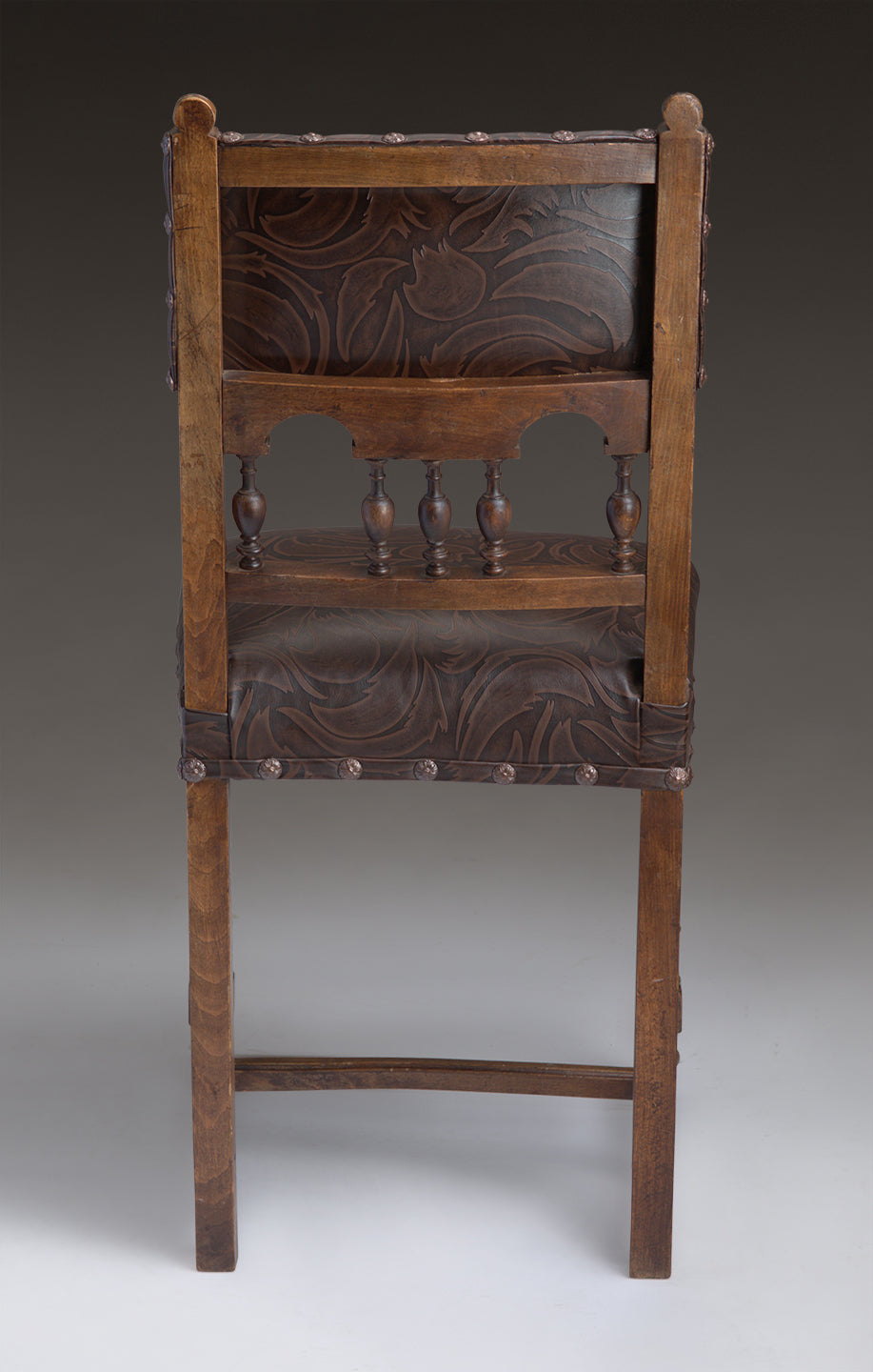 VINTAGE UPHOLSTERED ARMLESS CHAIR