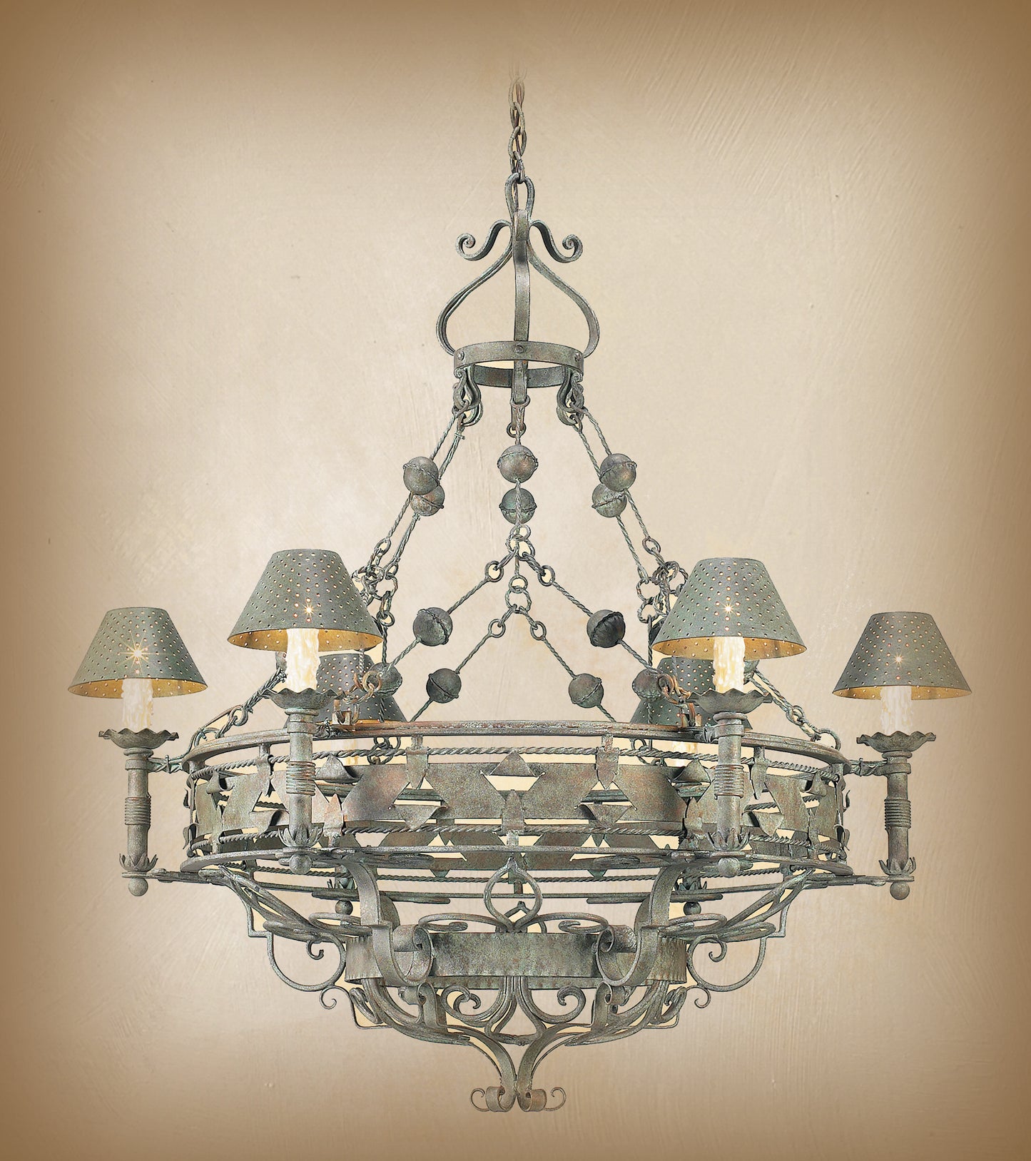 Wrought Iron Chandelier