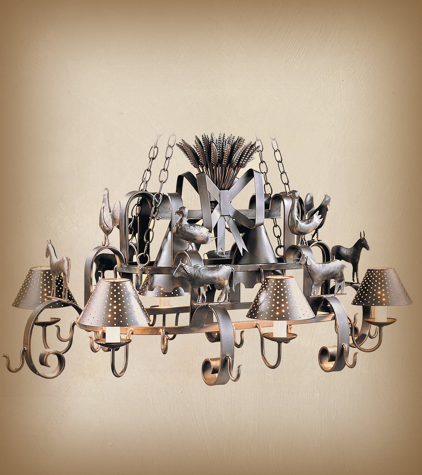 Wrought Iron Chandelier