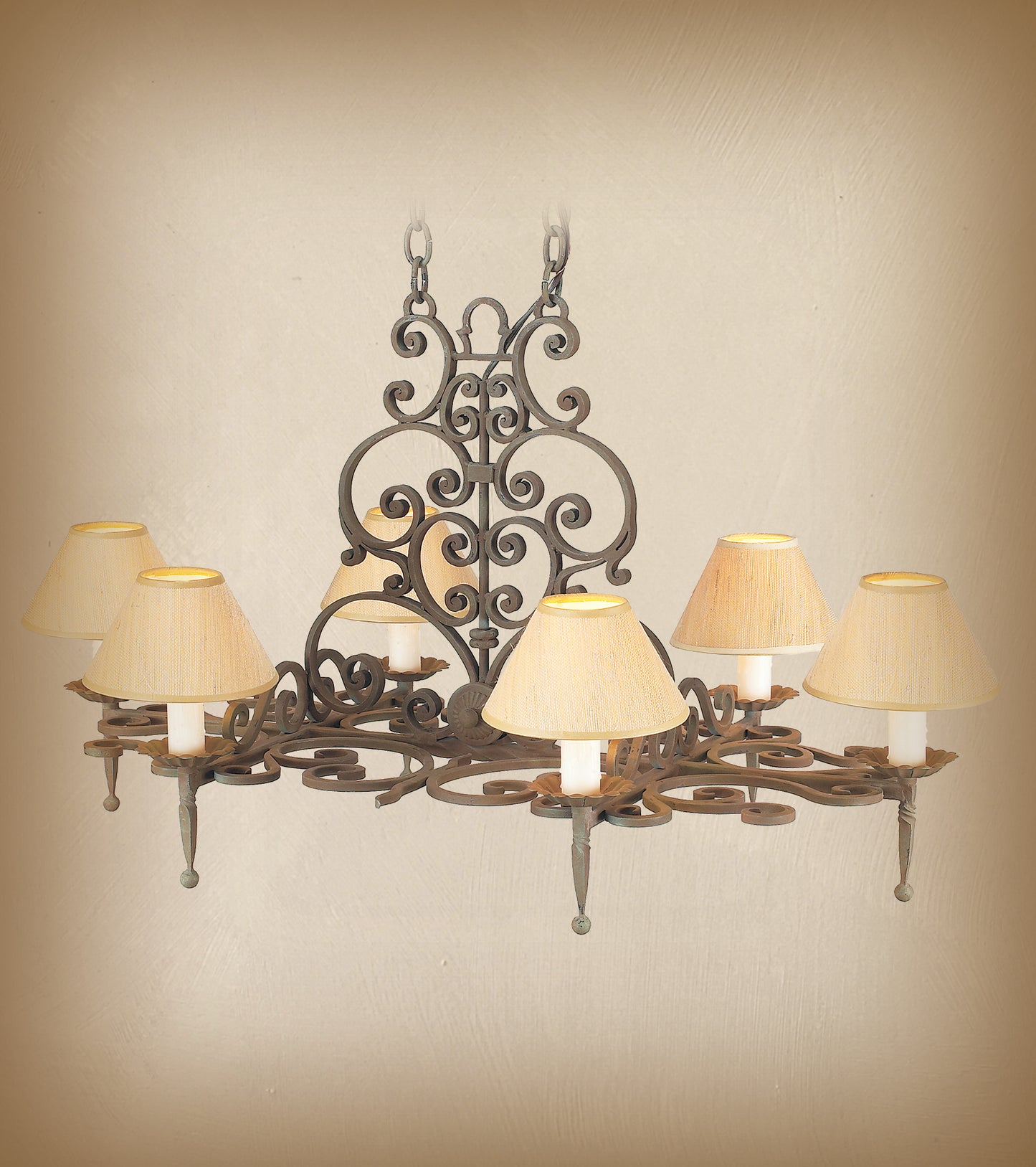 Wrought Iron Chandelier