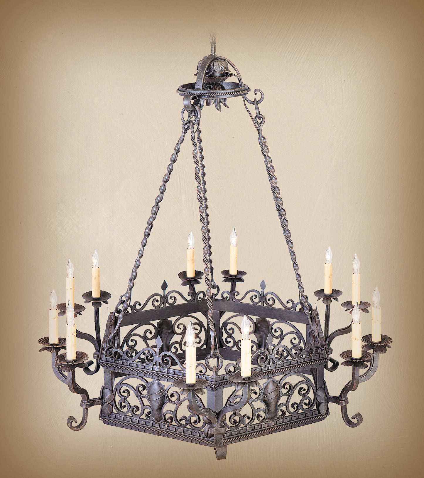 Wrought Iron Chandelier