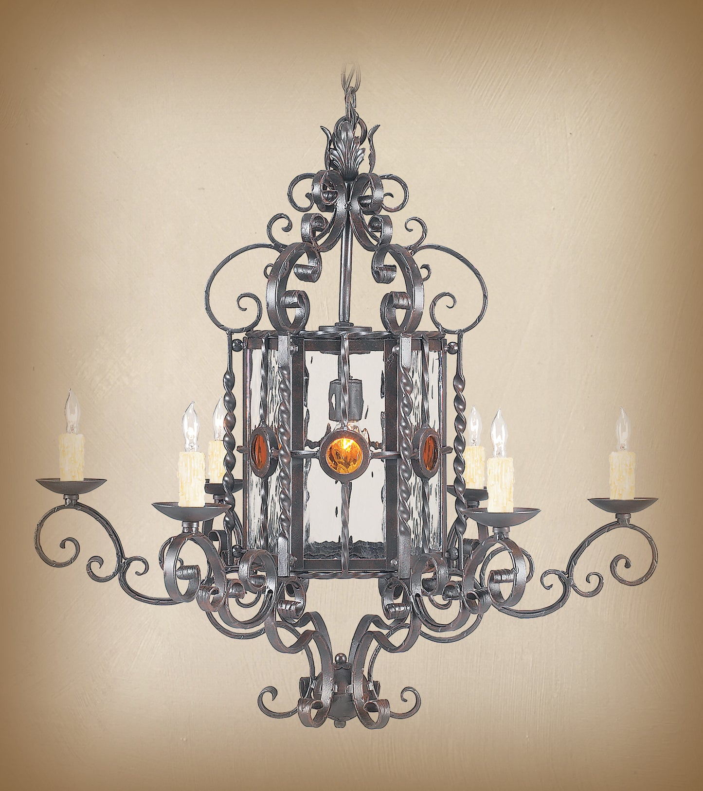 Wrought Iron Chandelier