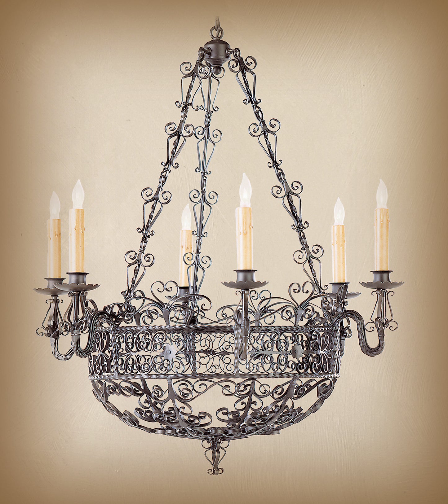 Wrought Iron Chandelier