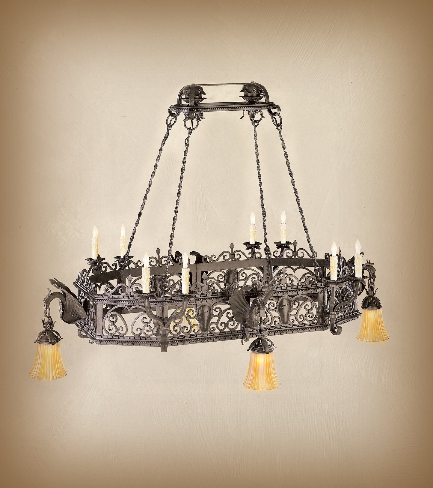 Wrought Iron Chandelier