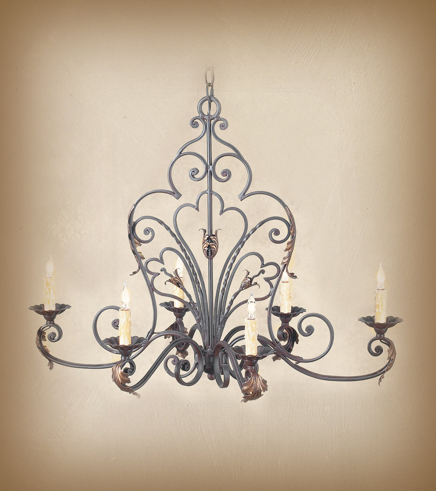 Wrought Iron Chandelier