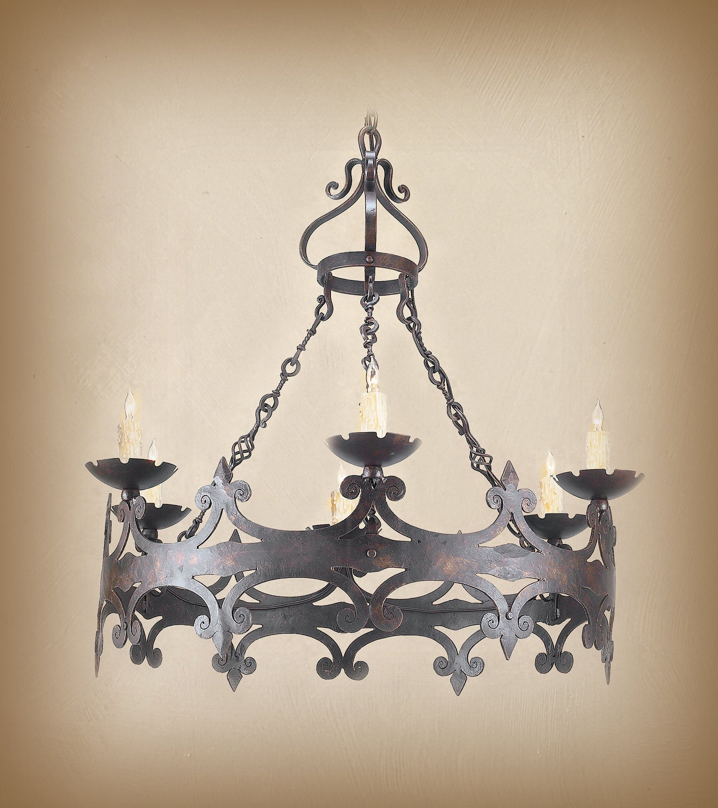 Wrought Iron Chandelier