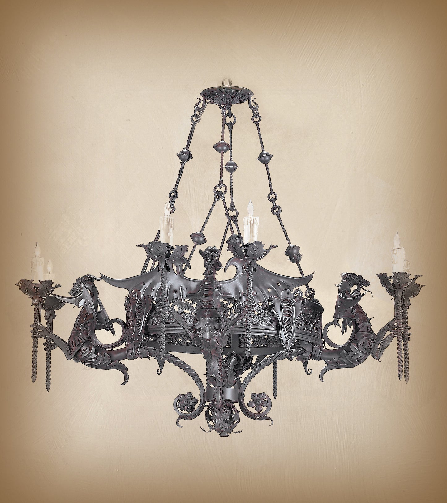 Wrought Iron Chandelier