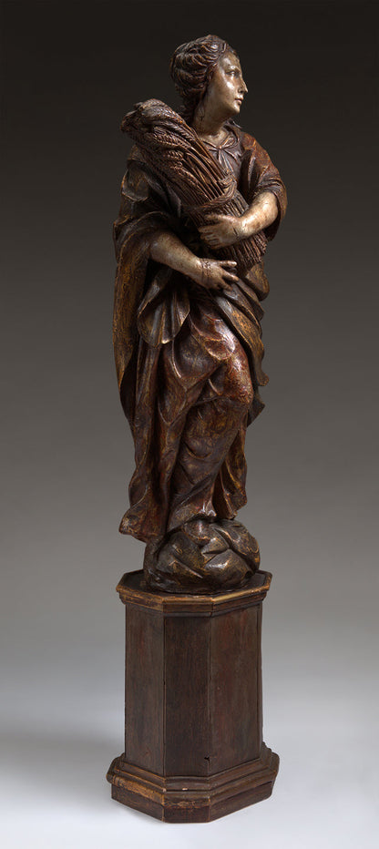VINTAGE STATUE ON STAND