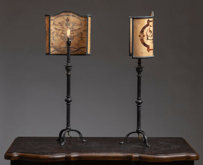 COCONUT SHELL SHADE TABLE LAMPS (PAIR)