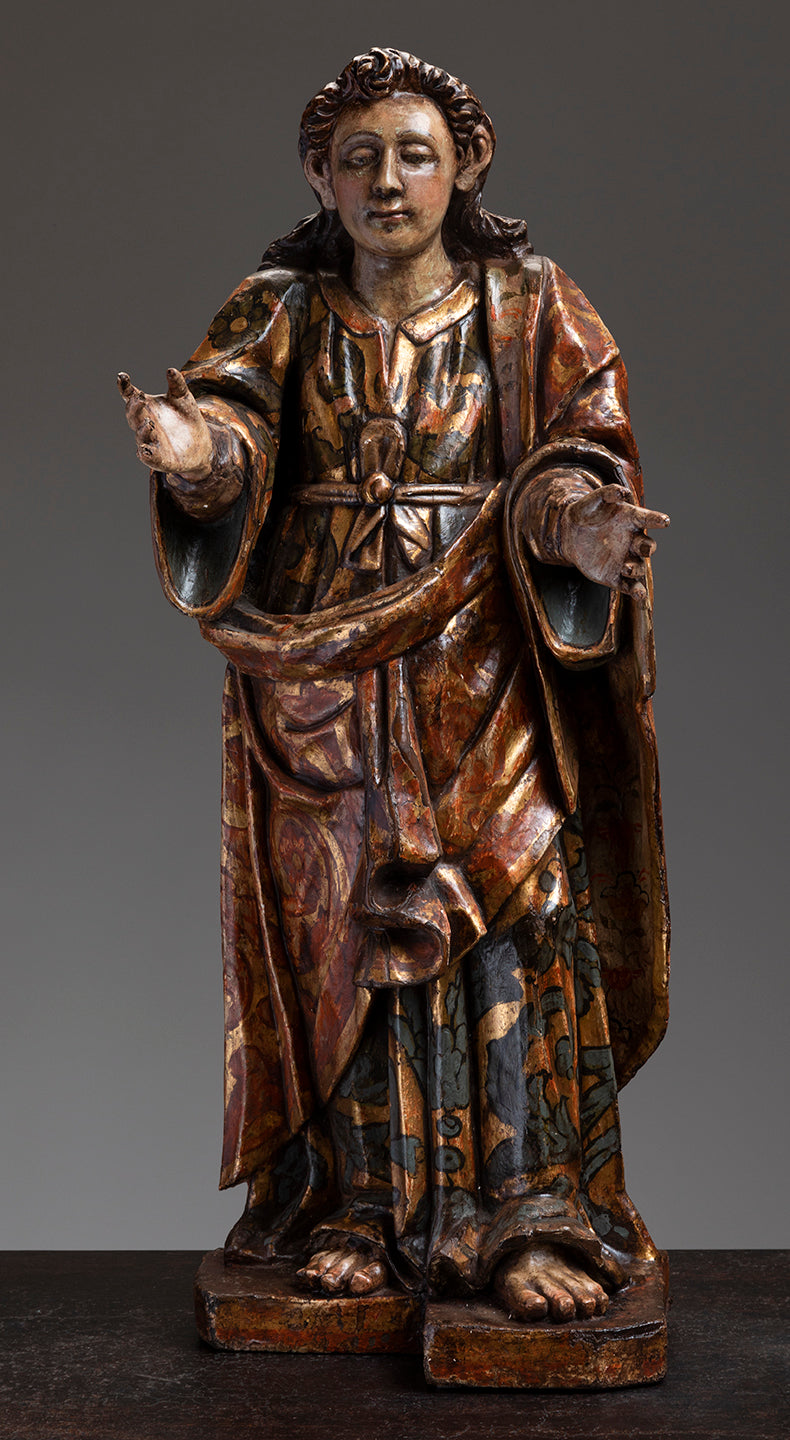 HAND CARVED RELIGIOUS FIGURE