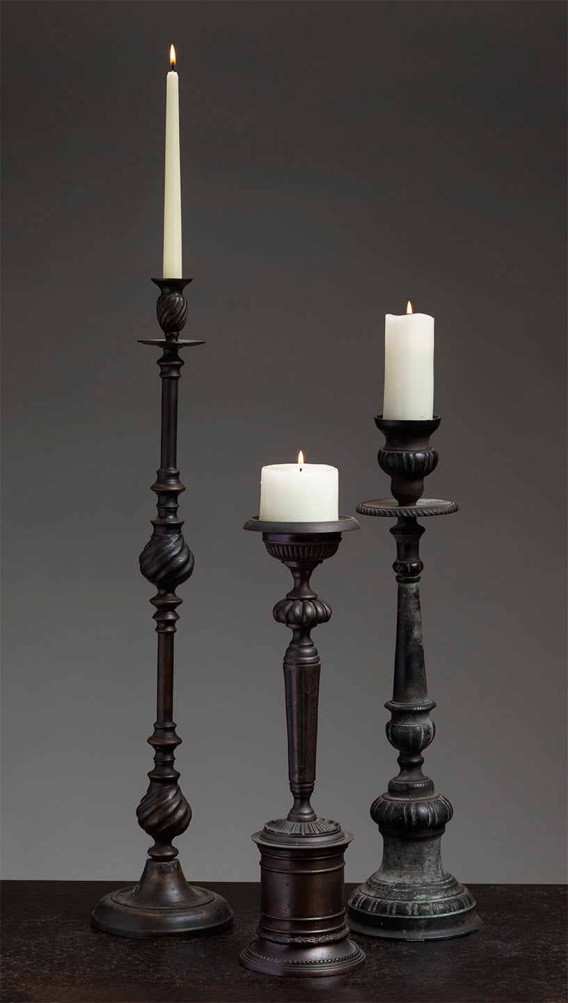 COLLECTION OF CANDLESTICKS